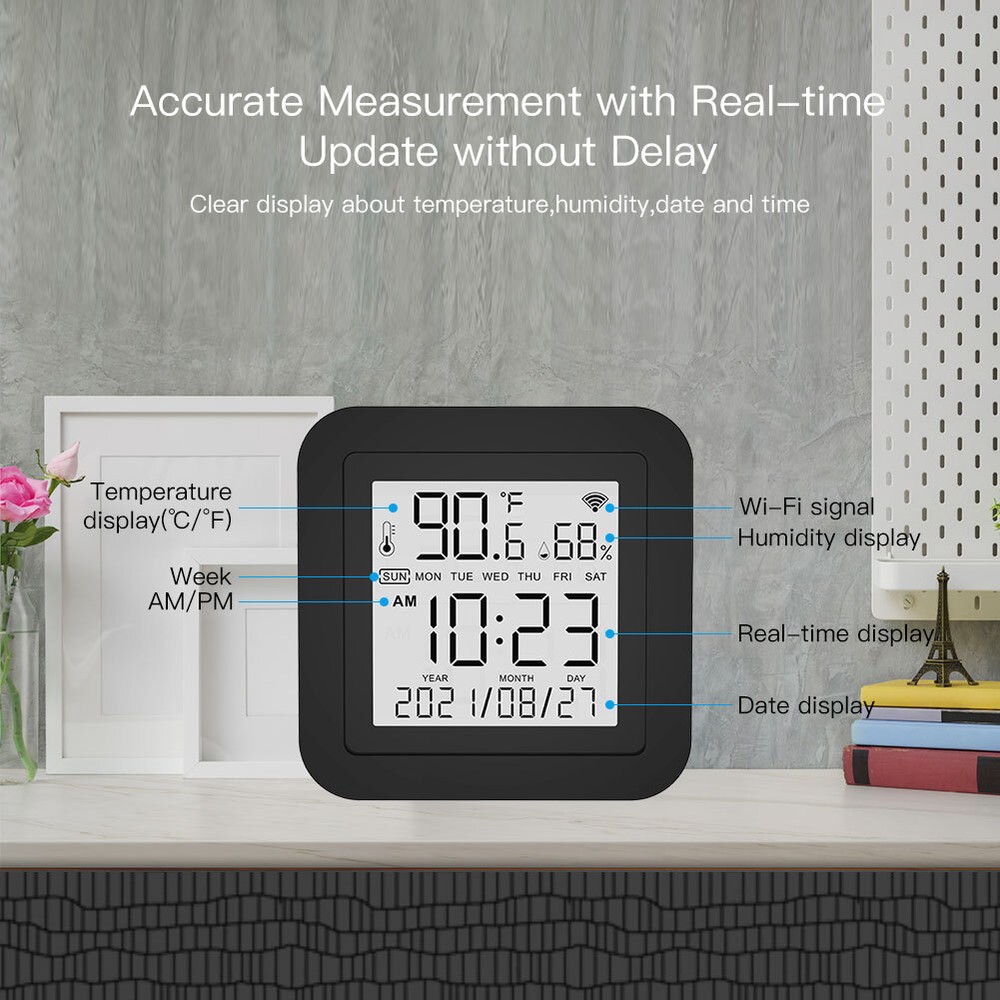 MOES WiFi IR Universal Smart Remote Control With Temperature Humidity Sensor APP