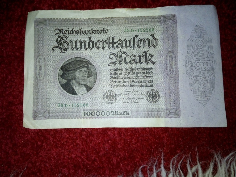 German Antique bank Note