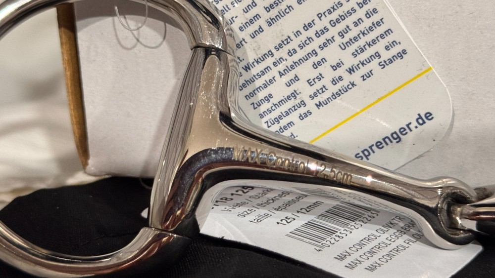 Sprenger Max Control Eggbutt Bradoon 155mm 6"