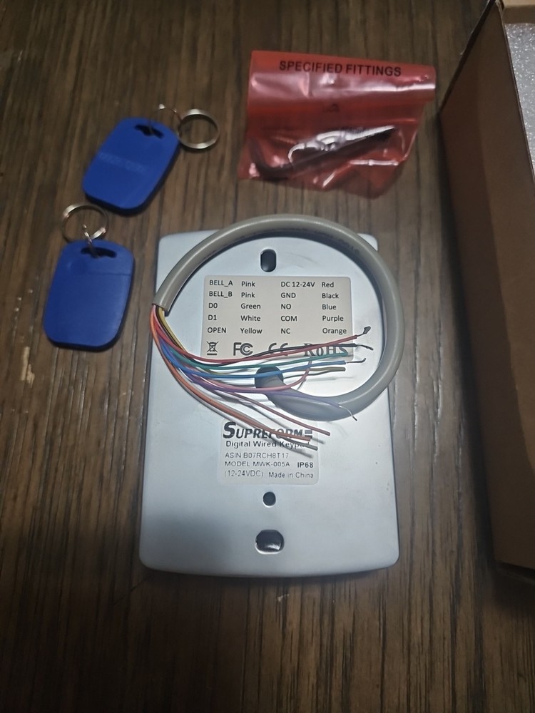 Superform Ip68 Waterproof Digital Wired Keypad Door Access