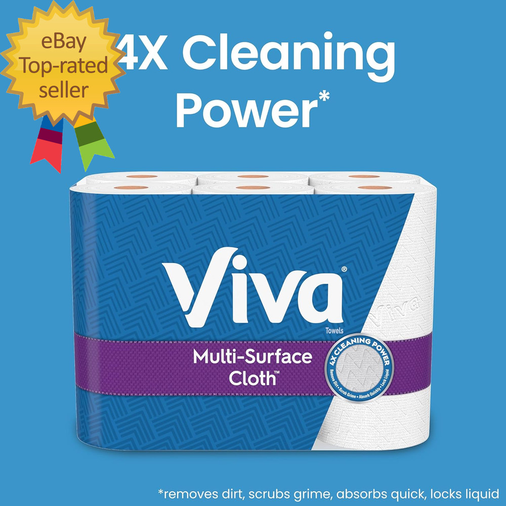 Multi-Surface Cloth Paper Towels 24 Double Rolls110 Sheets per Roll