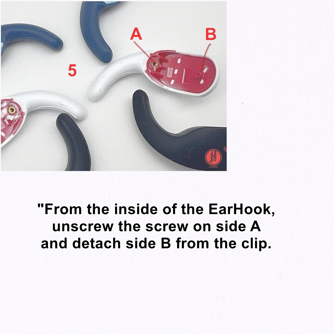 Authentic Beats Fit Pro Ear Hooks - Black - Replacement Parts (1 Pair) NEW