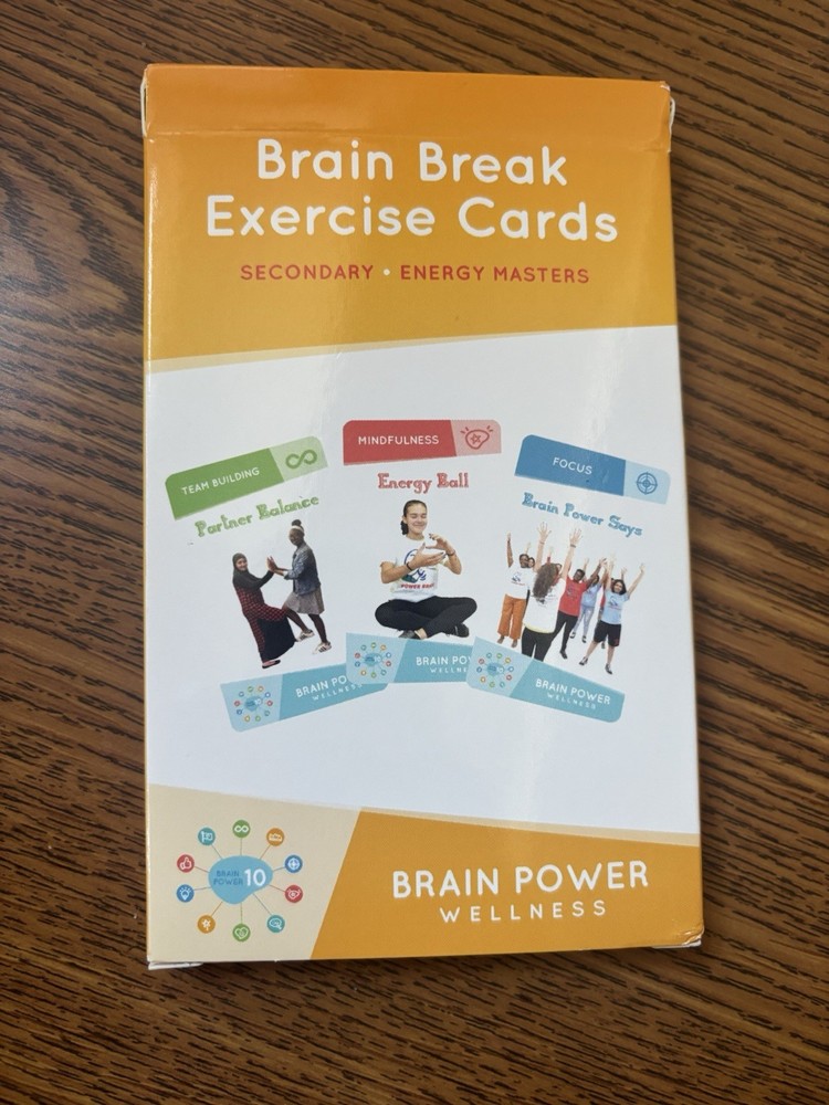 Brain Power brain break exercise cards teaching cards