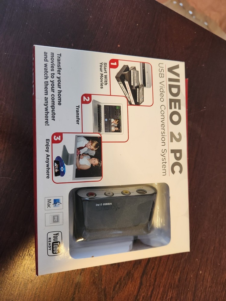 ION Video 2 PC VHS VCR to Comp USB Video Conversion System NIB