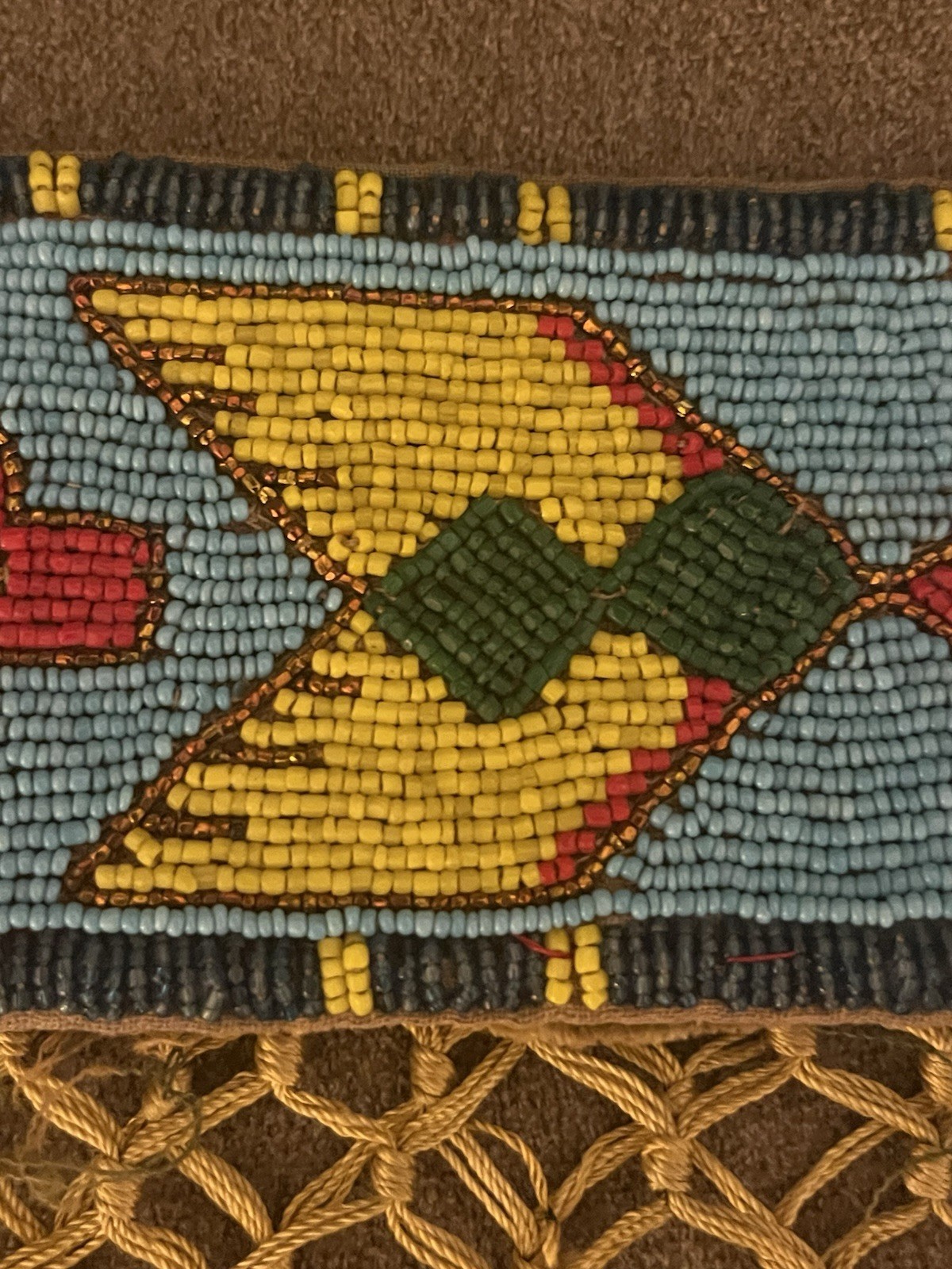 Early 1900’s Western Plains Glass Beaded Sash