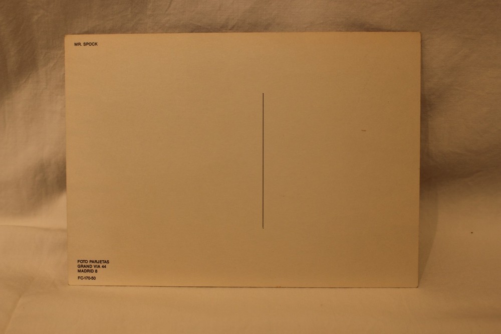 Star Trek TOS Mr Spock Post Card