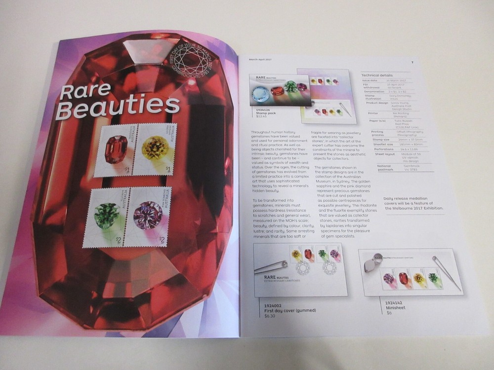 2017 Stamp Bulletin - WWI Centenary, Artists - Australia Post - 36 Pages - March