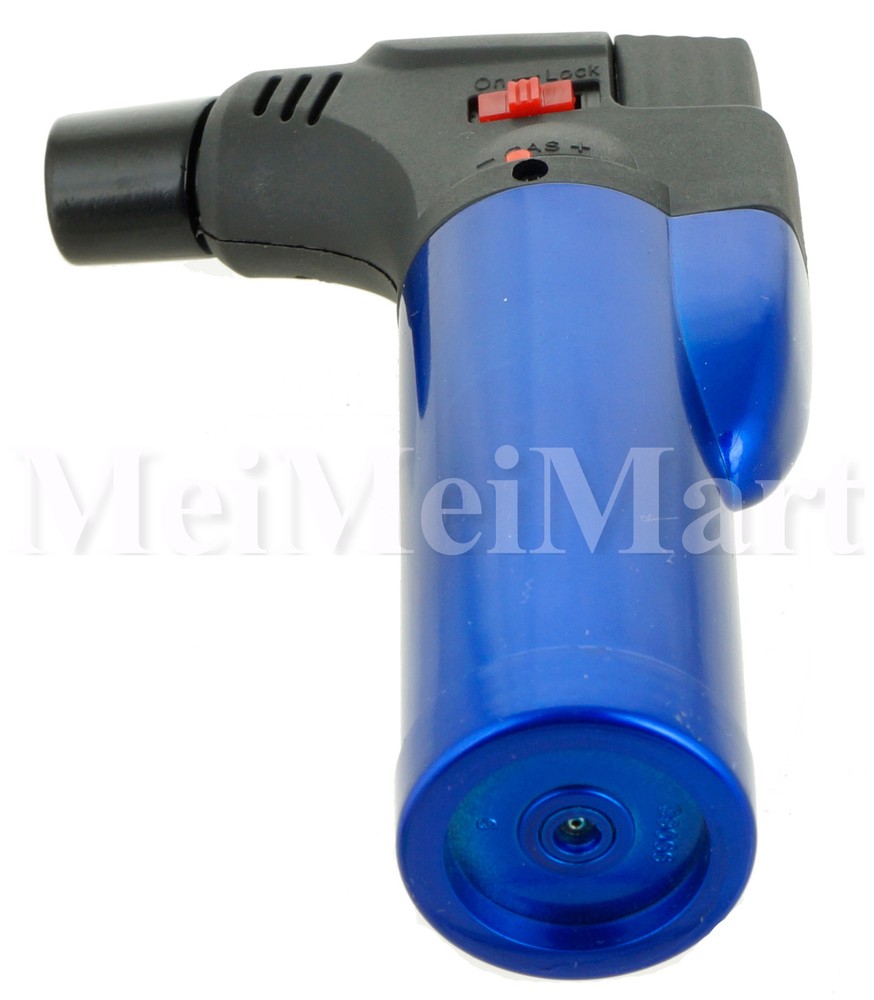 12 Pack Jumbo 4" Jet Flame Torch Gun Lighter Refillable Lockable Windproof Metal