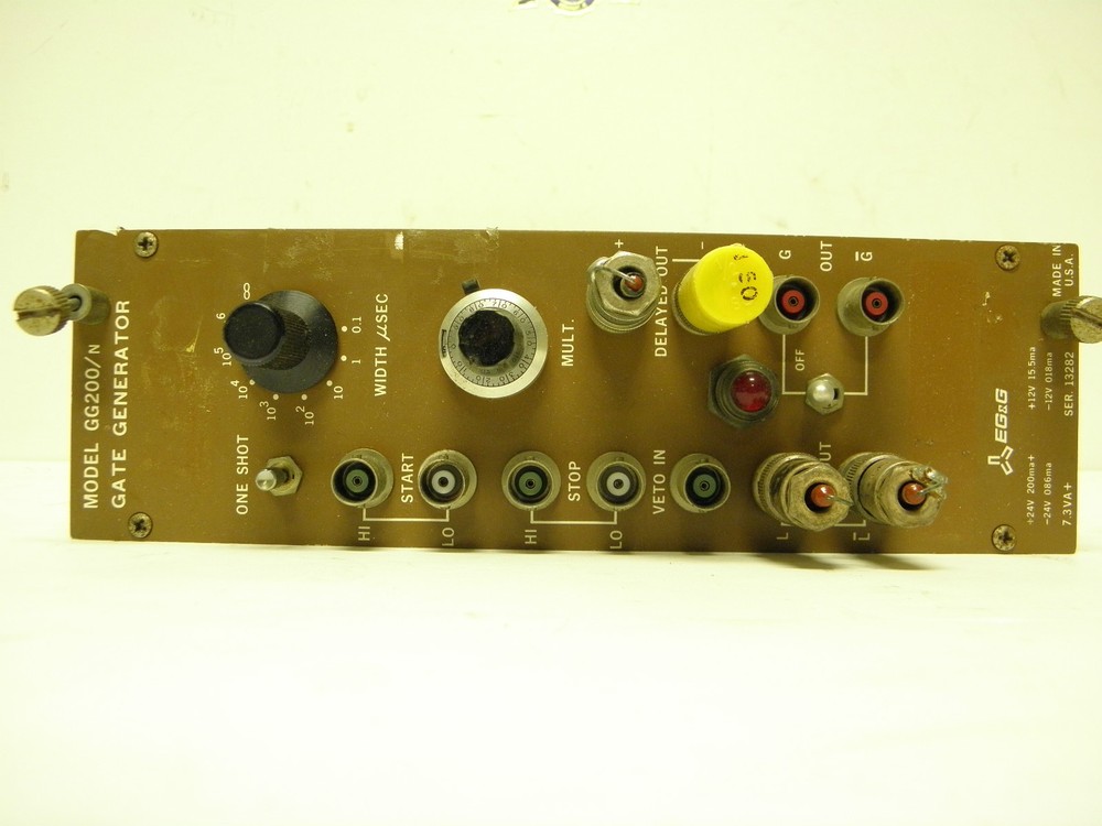 ORTEC EG&G NIM computer module model # GG200/n GATE GENERATOR module board