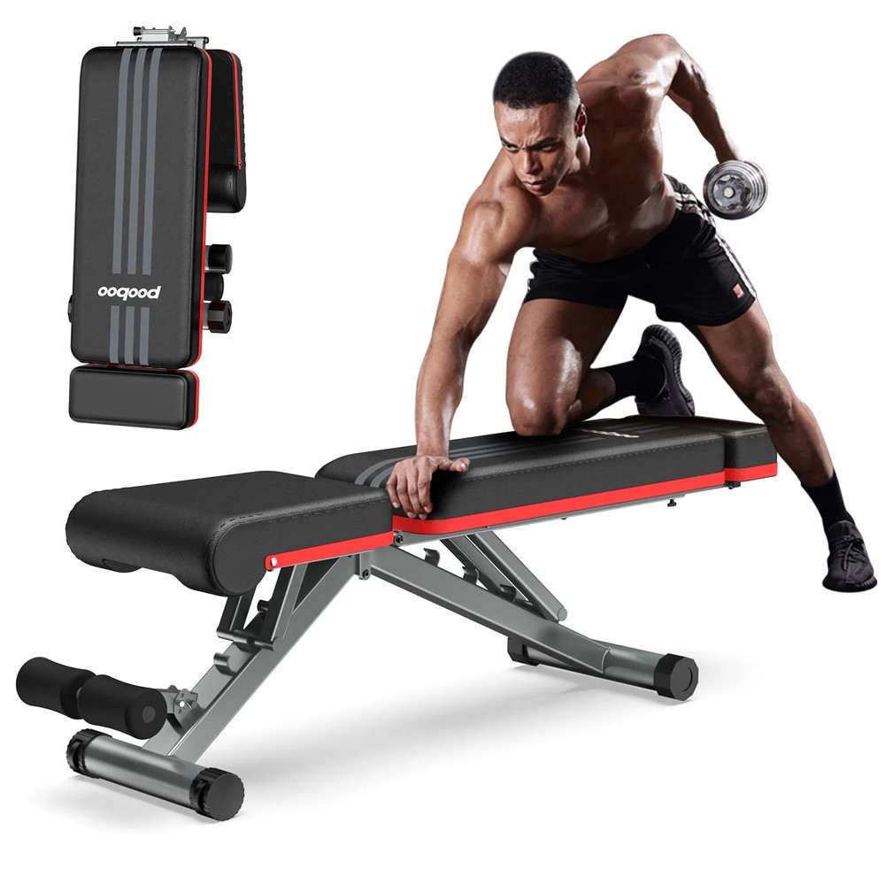 Adjustable Dumbbell Bench Foldable Workout Weight Bench Press Incline Decline fo