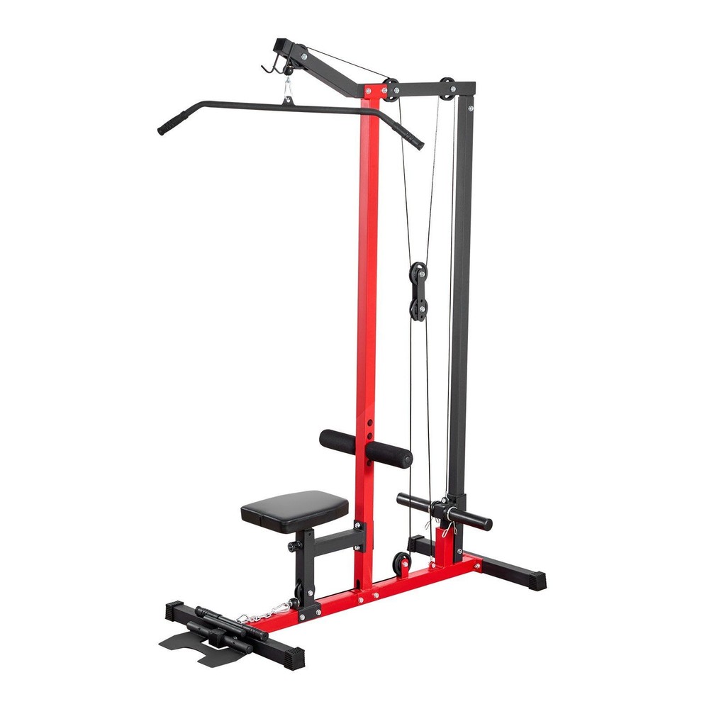 LAT Pull Down Machine, 2-in-1 Row Cable Machine, Cable Machines Home Gym with 3-