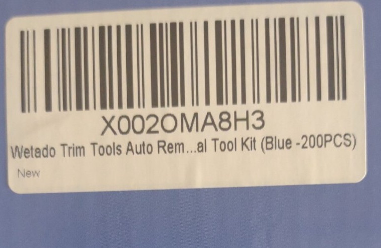 Trim Removal Tool Kit, 200PCS Auto Trim Removal Set, For Plastic Panel