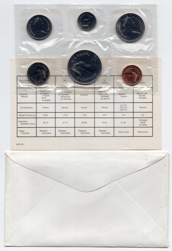 1984 Canada Uncirculated Proof Like Coin Set