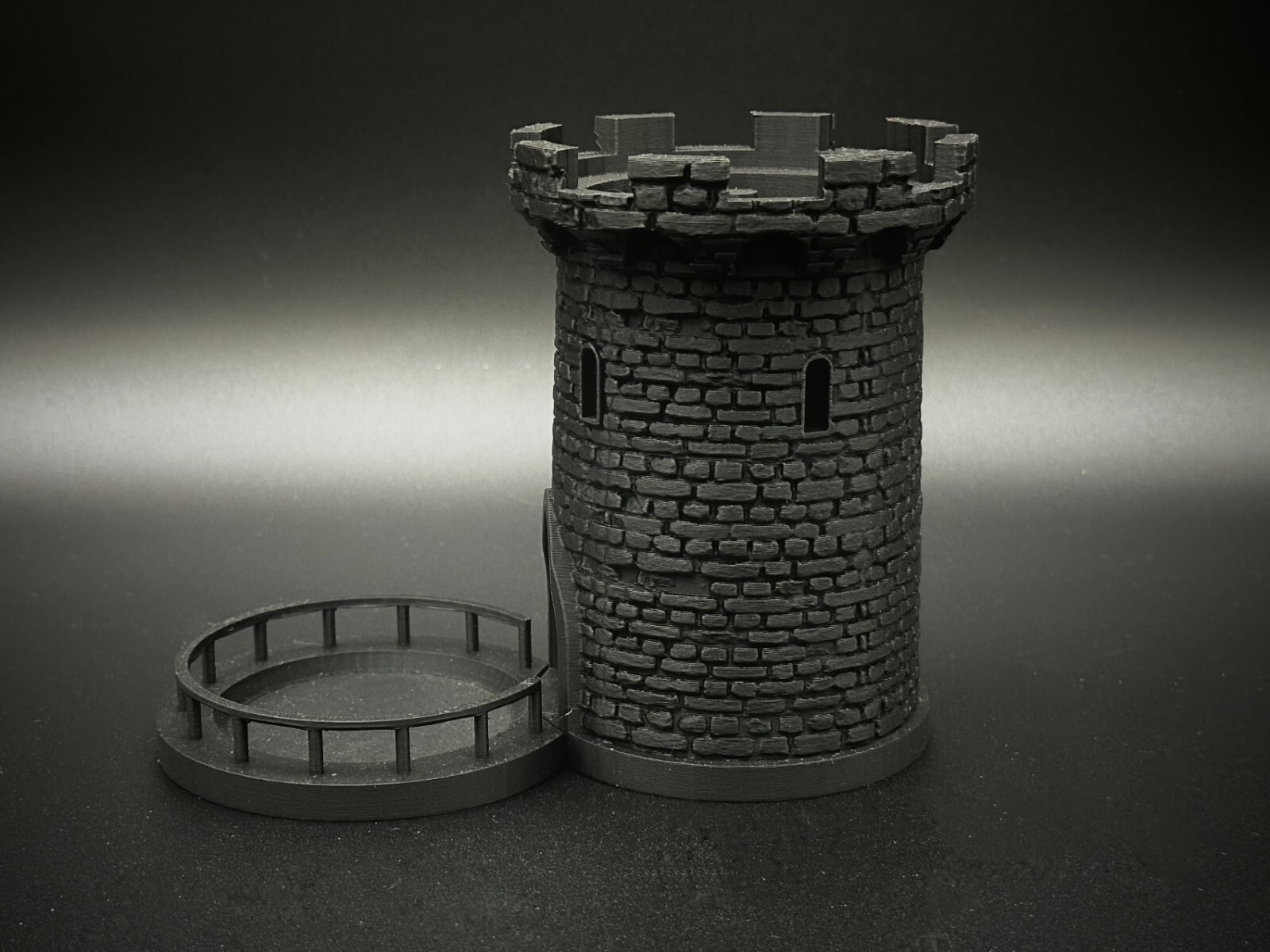 Lighted 5-Inch Red Dice Tower and Tray for DnD, New, Free Shipping