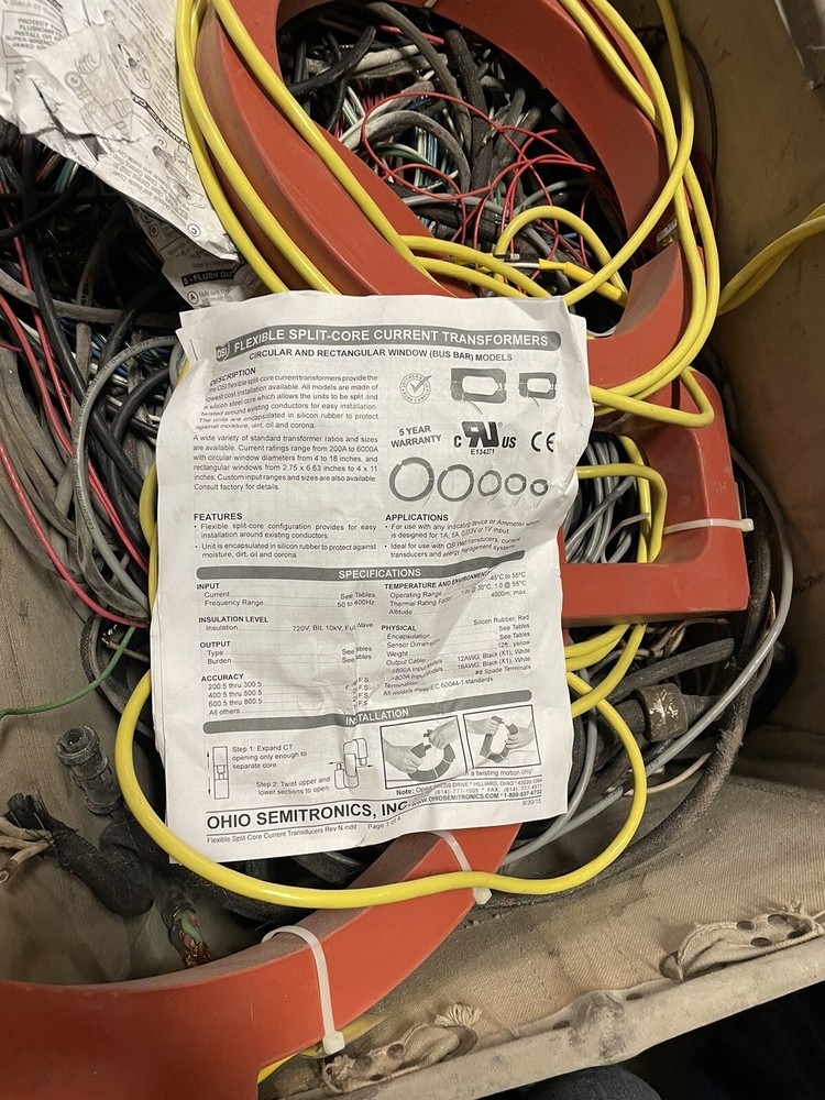 FLEXIBLE SPLIT-CORE CURRENT TRANSFORMERS