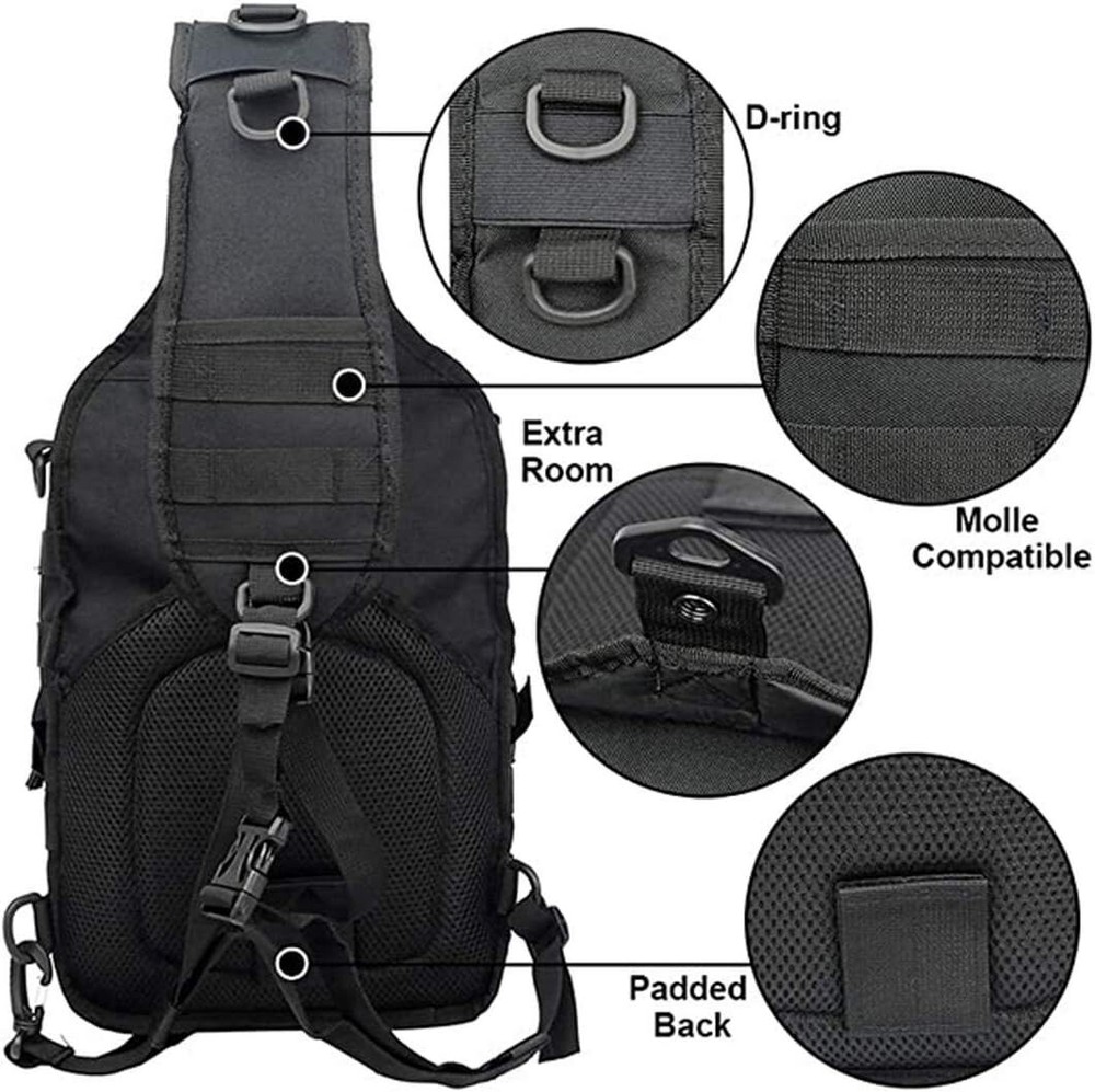 Durable Nylon Tactical Backpack with Molle System - 20L Capacity for Versatility