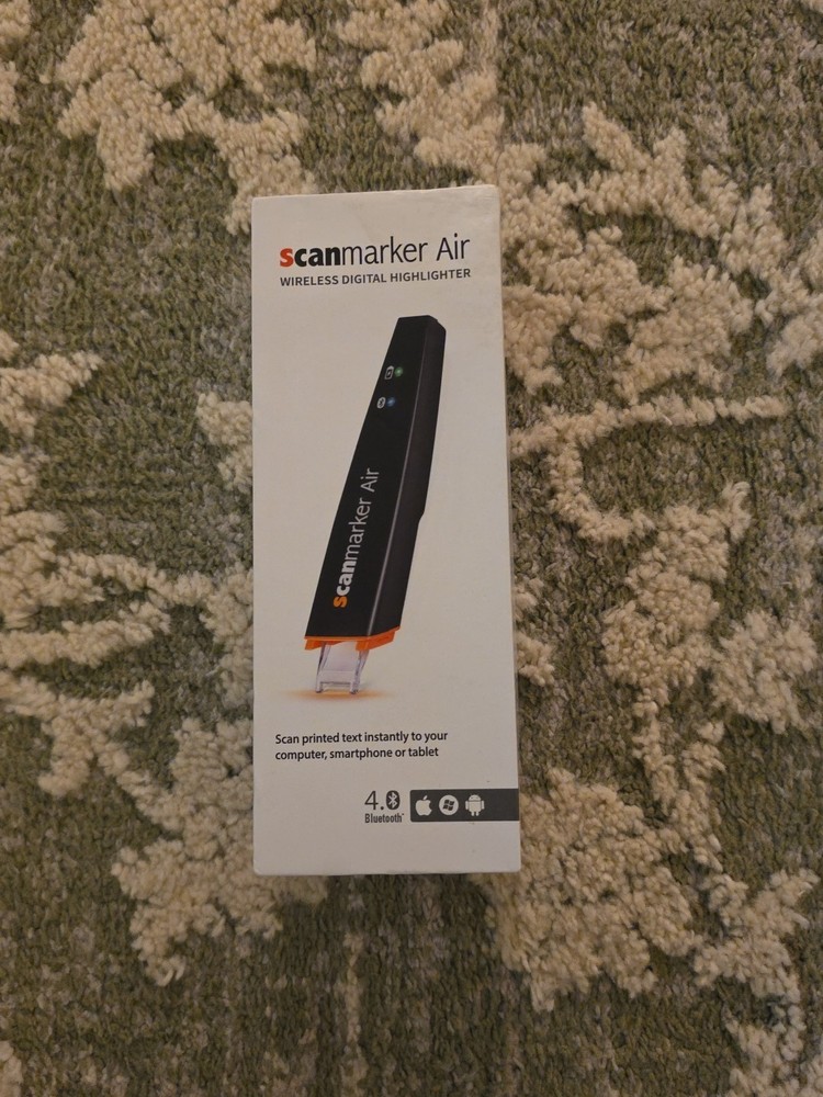 Scanmarker Air Pen Scanner Wireless Bluetooth Highlighter New Open Box