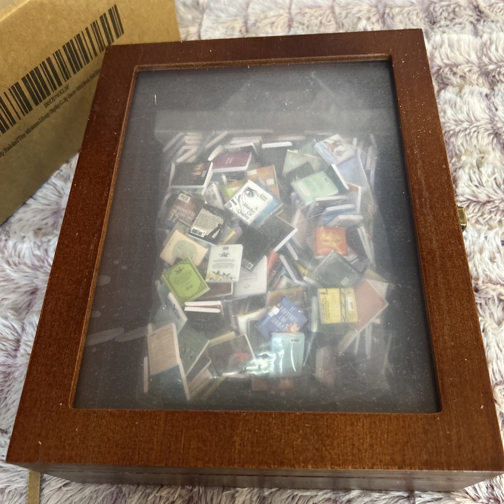 Miniature Bookshelf Puzzle Box New