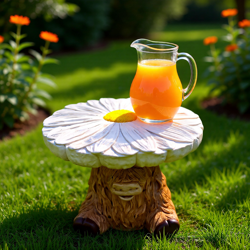 Latex mould WITH FOAM SUPPORT SHELL for making this Large Highland Cow Table