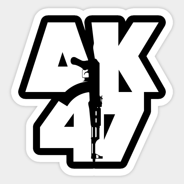 AK 47 vinyl decal sticker gun rifle Second Amendment
