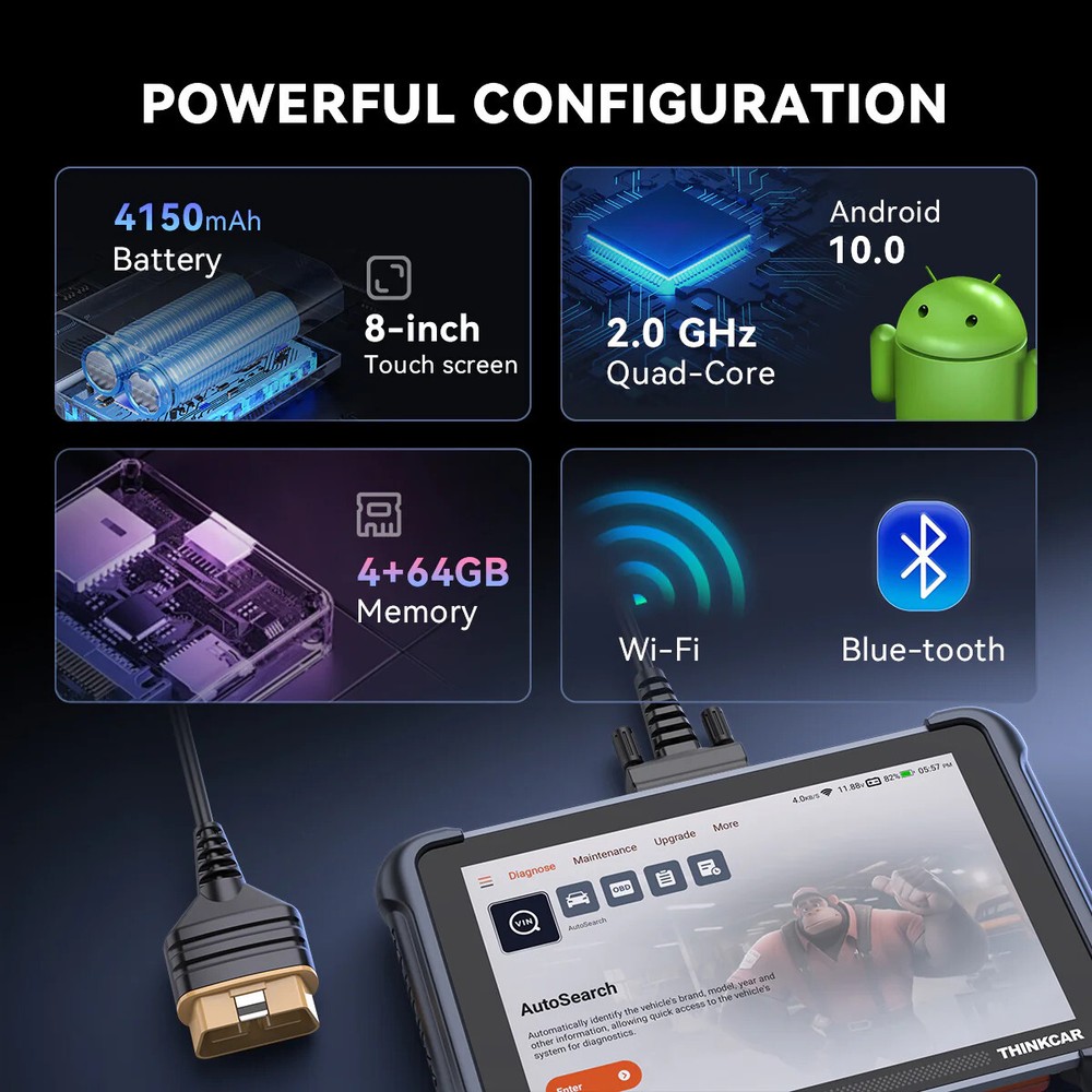 THINKSCAN 689 Auto Full System Diagnositc Scan Tool 34+ Service E/CU Coding DOIP