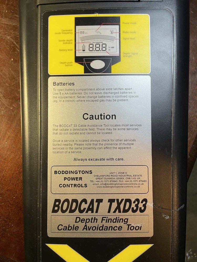DEPTH FINDING CABLE AVOIDANCE TOOL BODCAT TXD33