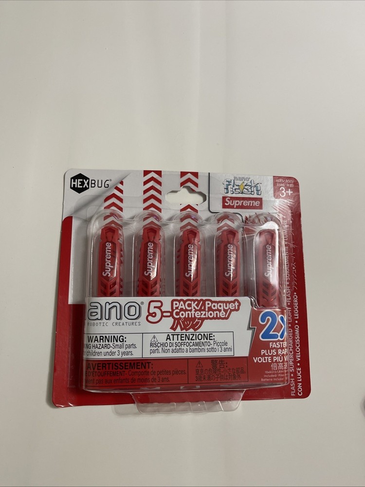 Supreme Hexbug Nano Flash 5 Pack- Red Limited Edition