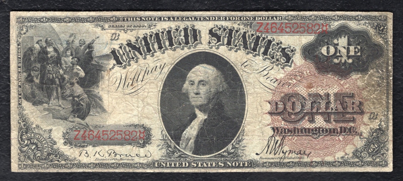 FR. 30 1880 $1 ONE DOLLAR LEGAL TENDER UNITED STATES NOTE VERY FINE
