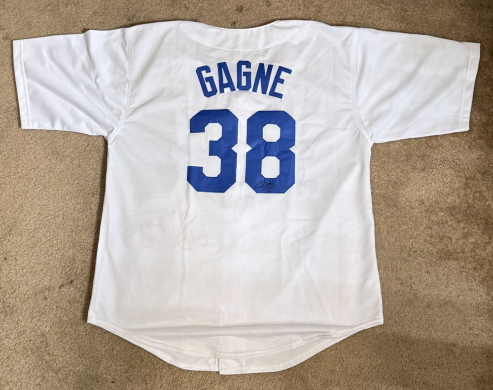 Eric Gagne Signed Jersey Dodgers Auto