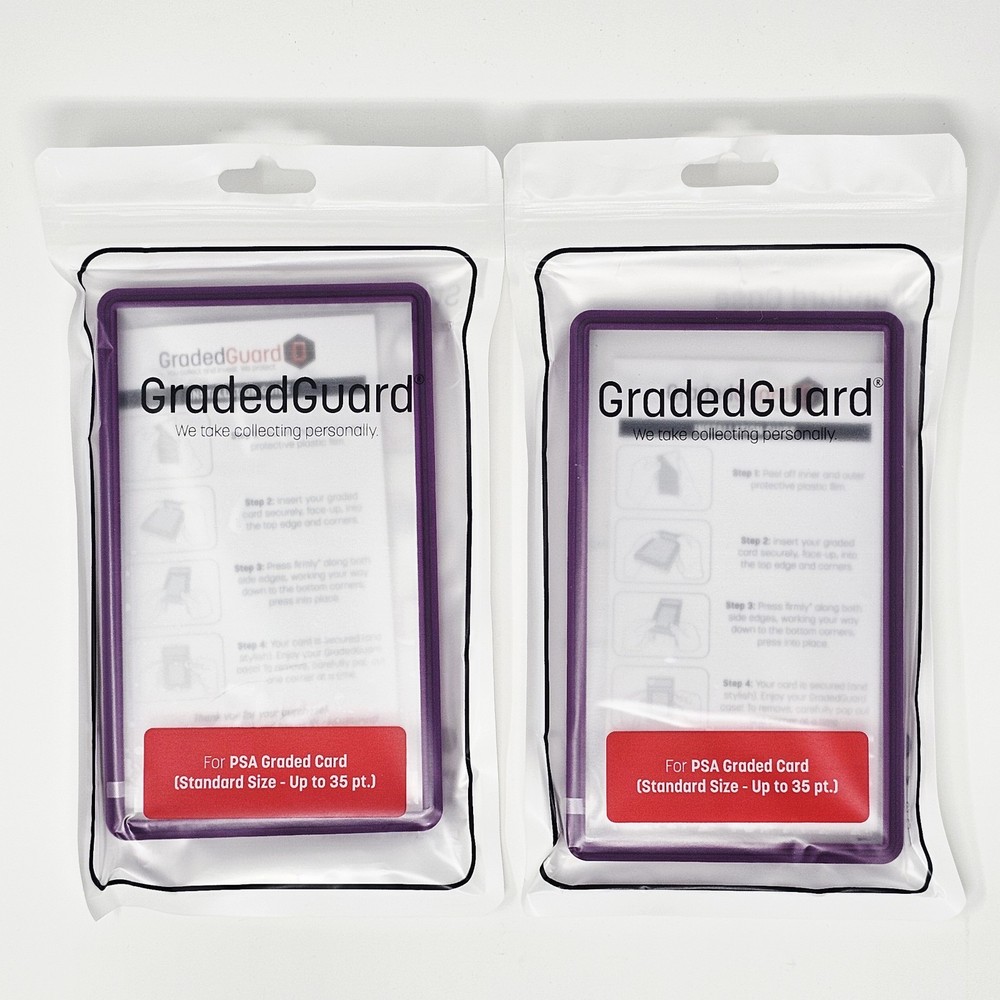 (2) Purple GradedGuard PSA Graded Card Case Guard Protector Stackable