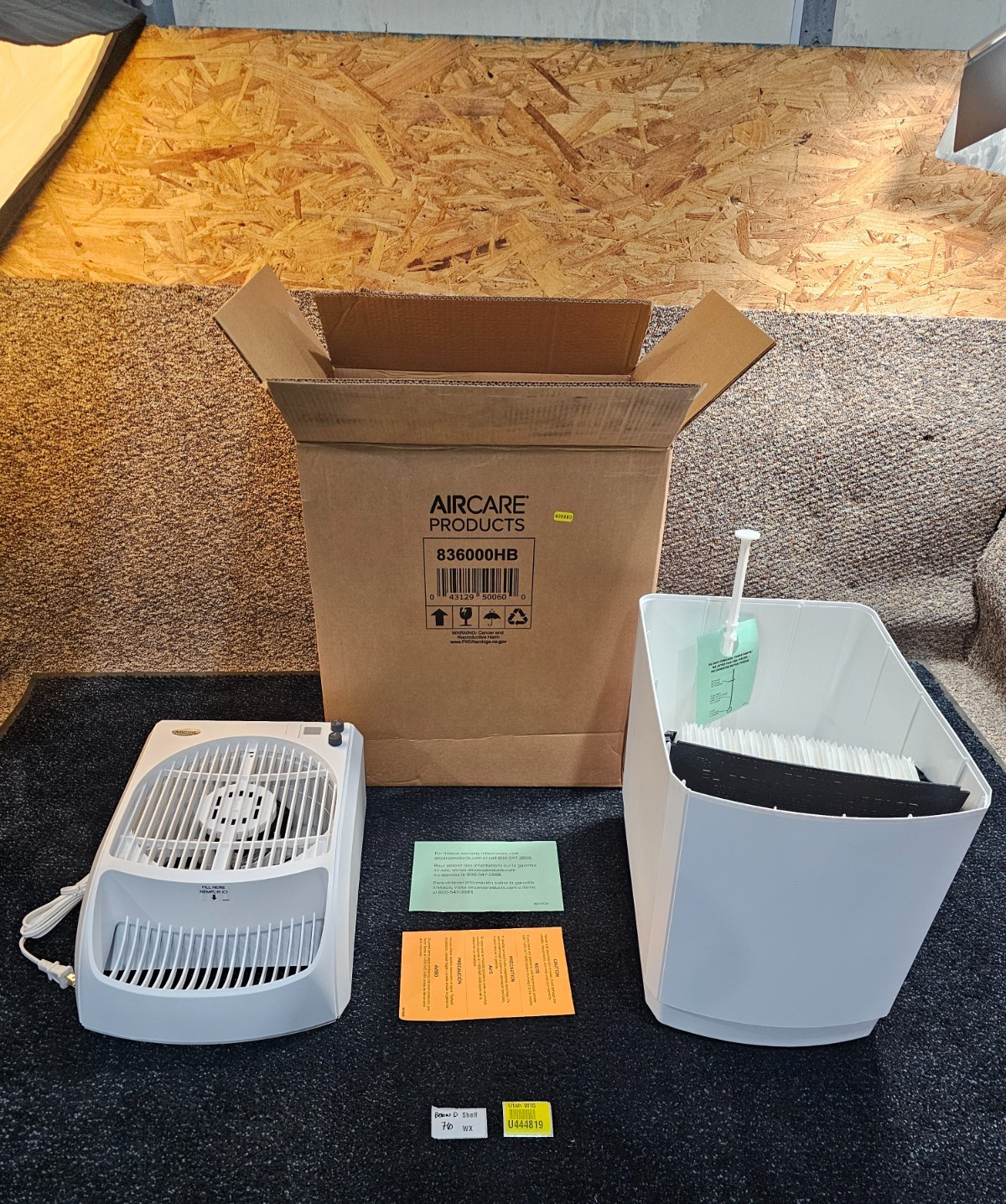 AIRCARE 836000HB Space-Saver Evaporative Whole House Humidifier 2,300 sq ft