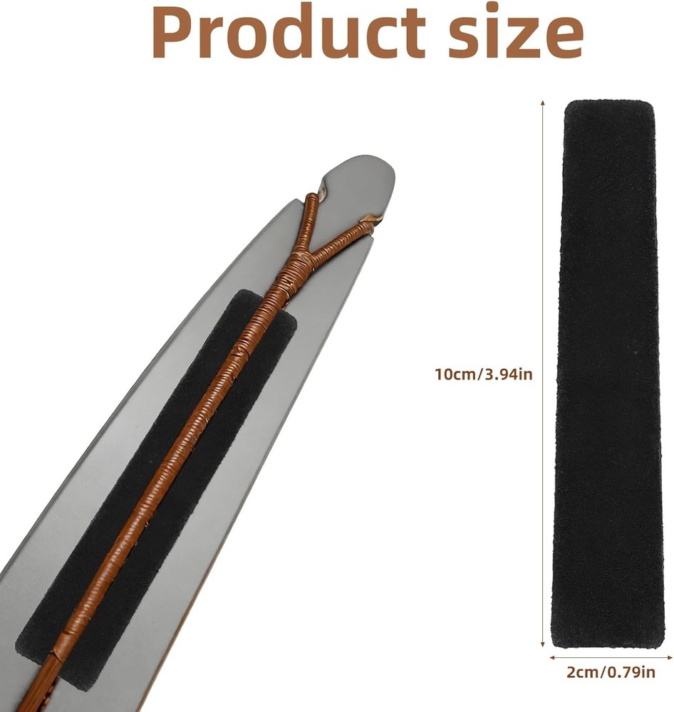 4pcs Archery Bow String Silencers, Premium Limb Silencing Bowstring black