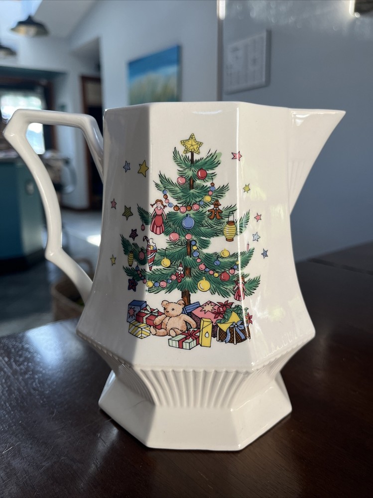Nikko Christmastime Holiday Hexagon Pitcher