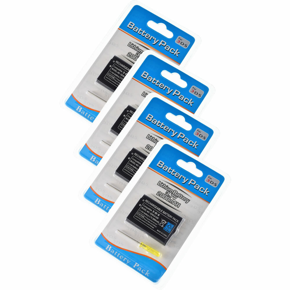 2000mAh 3.7 Rechargeable Battery Replacement for Nintendo 3DS CTR-003 CTR-001