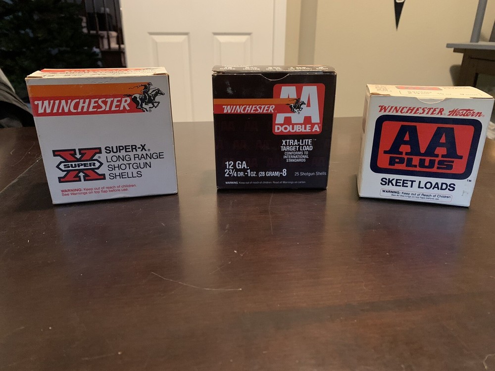 (3) Winchester Boxes, (2) 12 Gauge boxes & (1) 20 Gauge Box   -Empty