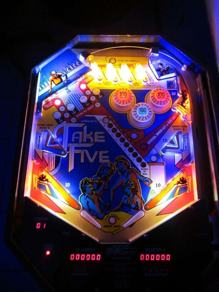 TAKE FIVE Pinball - NON GHOSTING LED Lighting Kit custom SUPER BRIGHT KIT