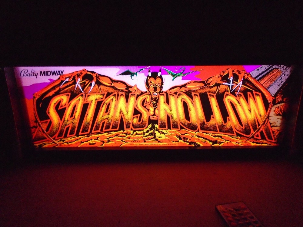 Satan's Hollow Marquee Game/Rec Room LED Display light box
