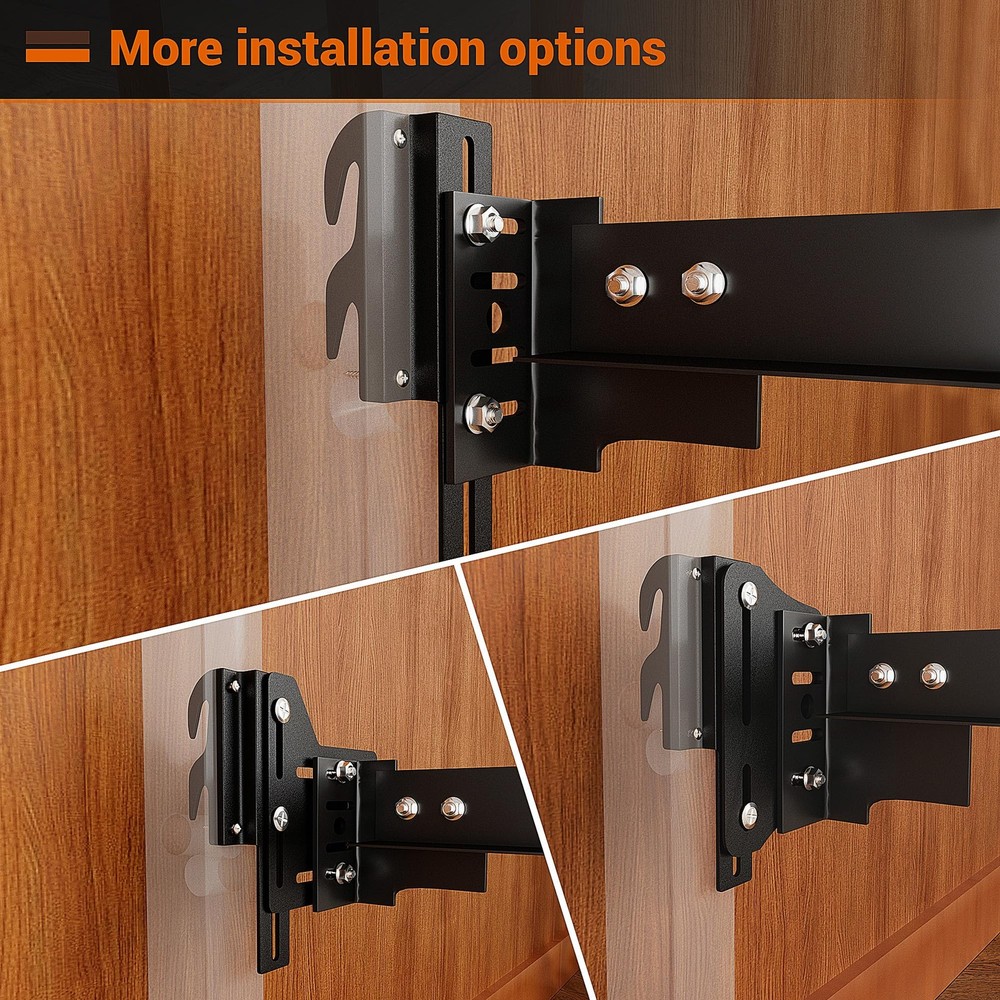 YUEYIN 4Pcs 711 Bolt-On to Hook-On Bed Frame Conversion Brackets, Bed Frame H...