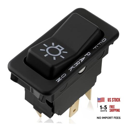 1661234C1 Headlight Rocker Switch 3 Position 5 Pin Compatible with IHC