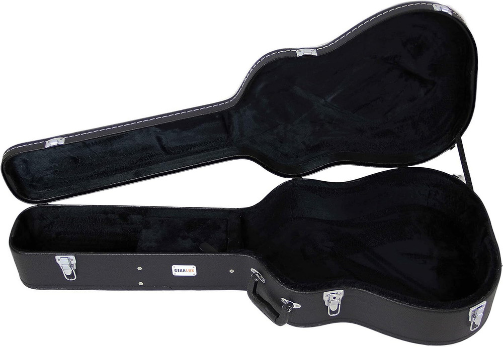Durable Dreadnought Acoustic Guitar Hardshell Case with Accessory Compartment