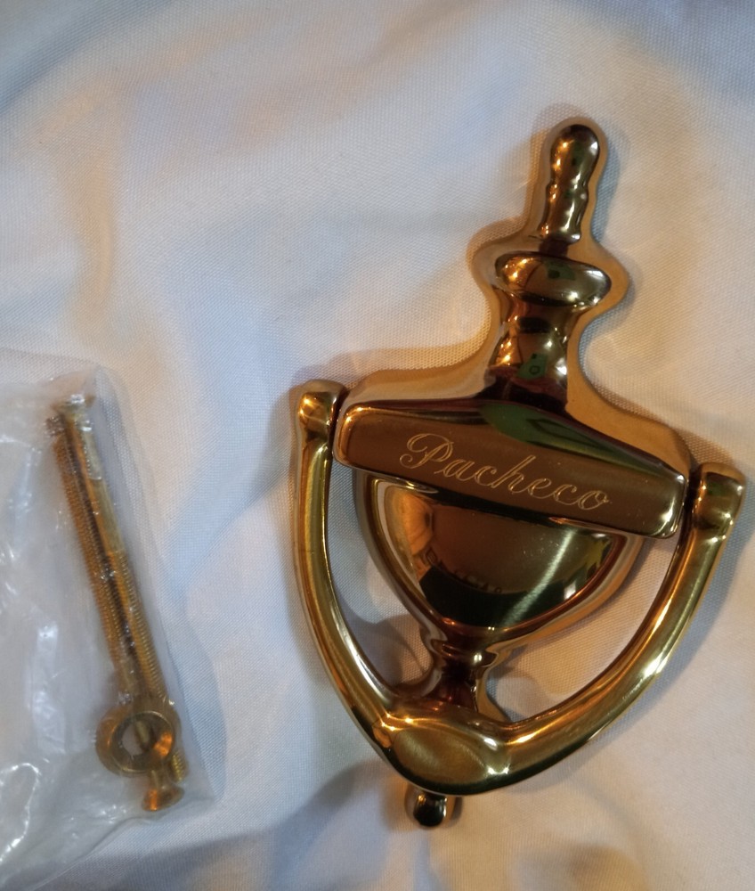 Brass Door Knocker. Things Remember Spain. MONOGRAM.. PACHECO