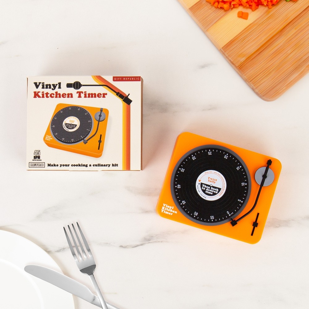 Retro Vinyl Record Player Kitchen Timer – Stylish & Fun Way to Keep Your Cooking