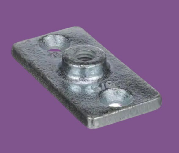 3/8 In. Electro-Galvanized Ceiling Plate For Pipe Hangers