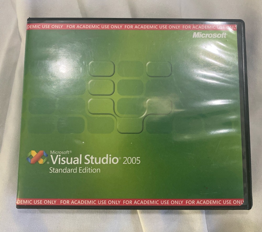 Retail Microsoft Visual Studio 2005 Standard Edition Academic 5 Disc Set W/ Key