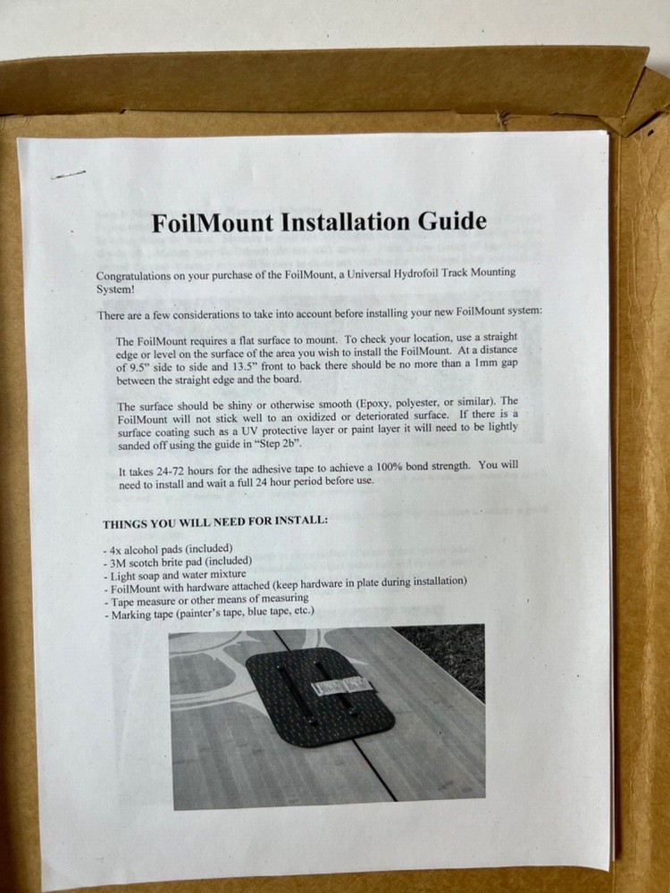 Foilmount Standard Universal Hydrofoil Mounting System