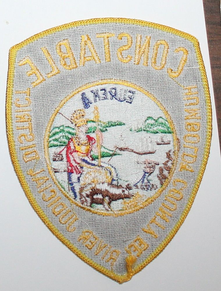HUMBOLDT COUNTY EEL RIVER JUDICIAL DIST CONSTABLE California Police patch CA