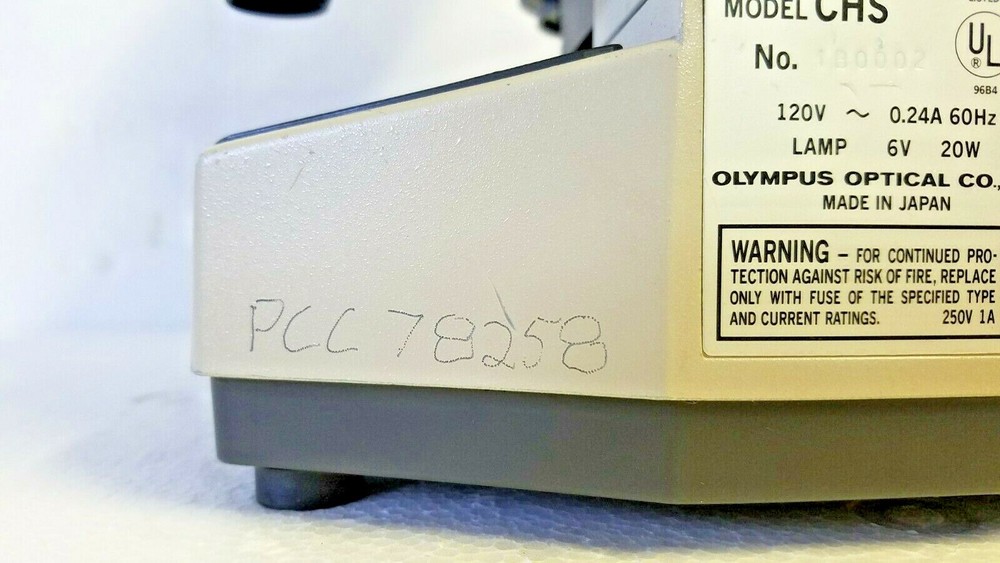 Olympus CH-2 CHS Microscope with 10X 40X 100X Objectives