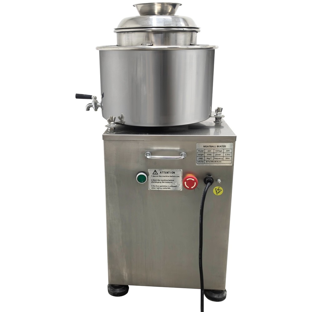 Meatball Beating Machine Beef Pork Fish Meat Paste Mixer Processor Stainless220V