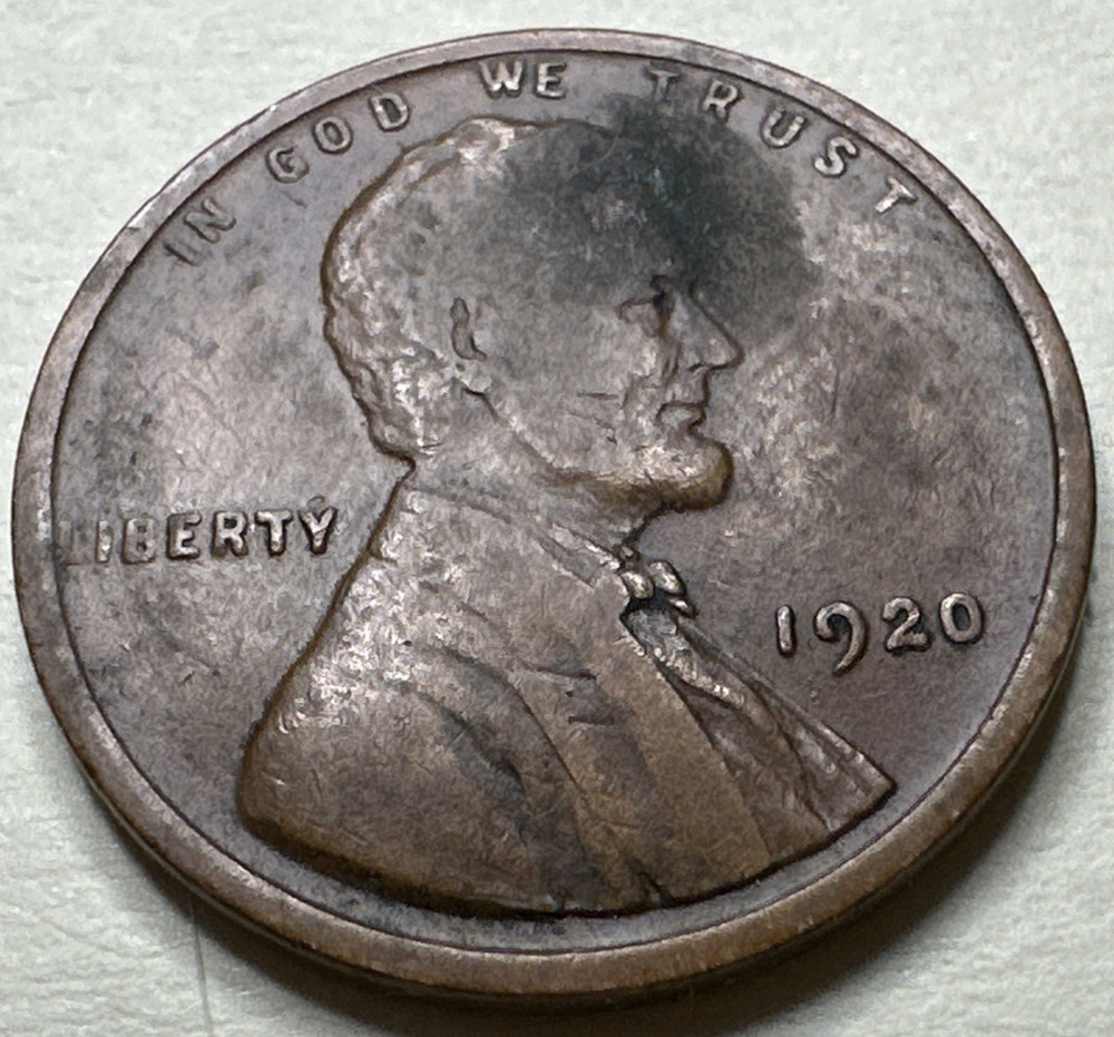 1920 1C BN Lincoln Cent WHEAT PENNY 921X