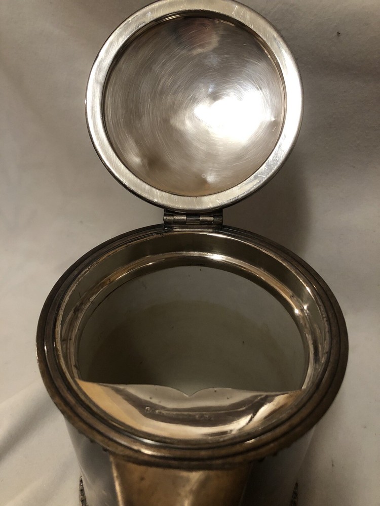 Antique OCT 29th 1878 Wilcox Quadruple Silver Plate Enamel Lined Pitcher